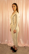 knitted-white-top-with-black-piping-bottoms-loungewear-two-piece-set-detail