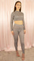 womens-black-patterned-fitted-long-sleeve-crop-top-trousers-co-ord-two-piece-set-front