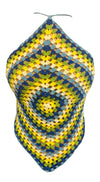 Handmade Crochet Halter Lace Up Top